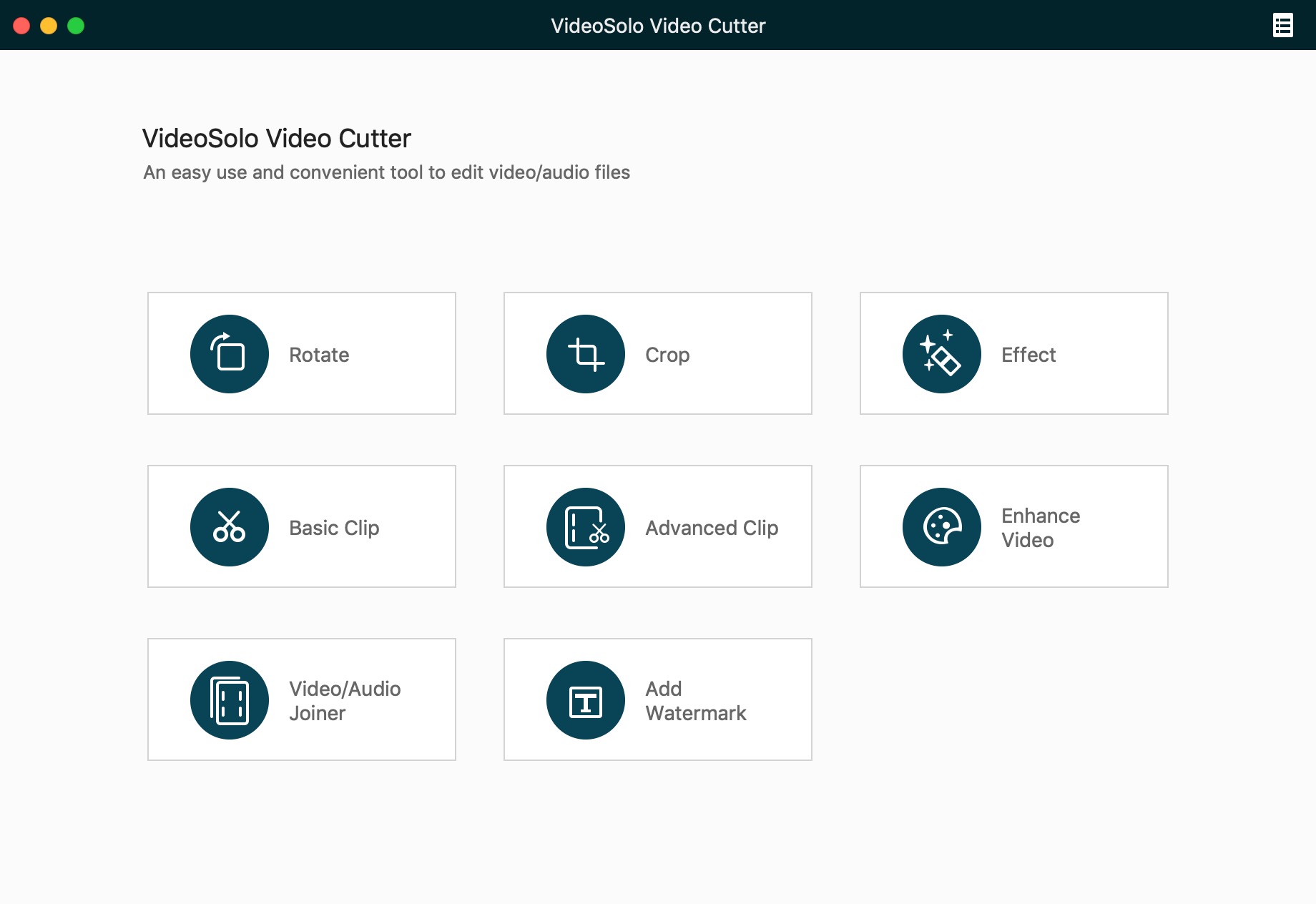 VideoSolo Video Cutter （Mac） screenshot