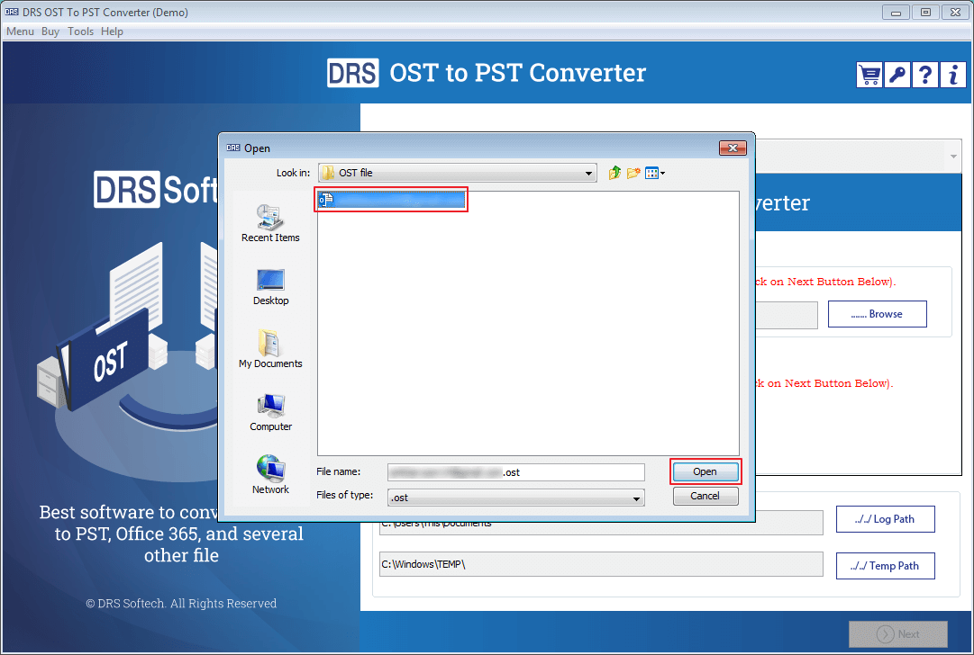 MigrateEmails OST to PST Converter screenshot