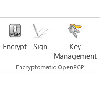 Encryptomatic OpenPGP for MS Outlook screenshot