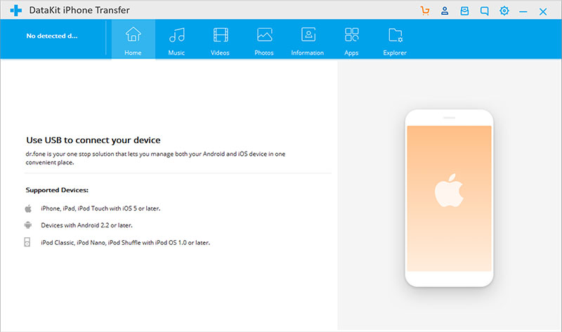 DataKit iPhone Transfer for Mac screenshot