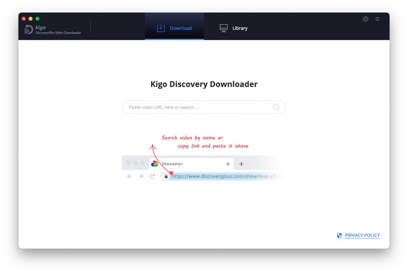 Kigo DiscoveryPlus Video Downloader for Mac screenshot