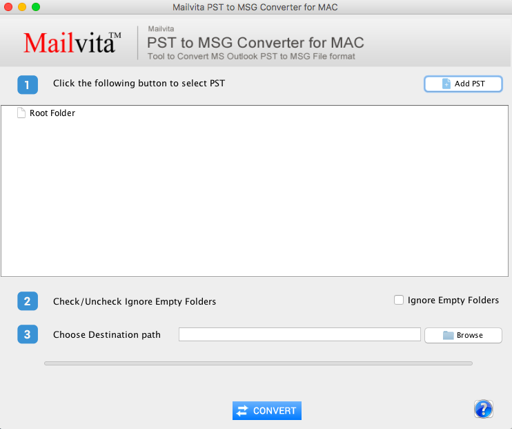 MailVita PST to MSG Converter for Mac screenshot