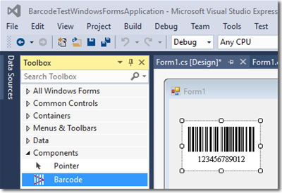 .NET Linear + 2D Barcode Forms Control screenshot