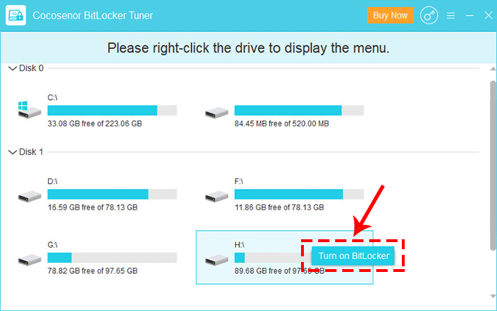 Cocosenor BitLocker Tuner screenshot