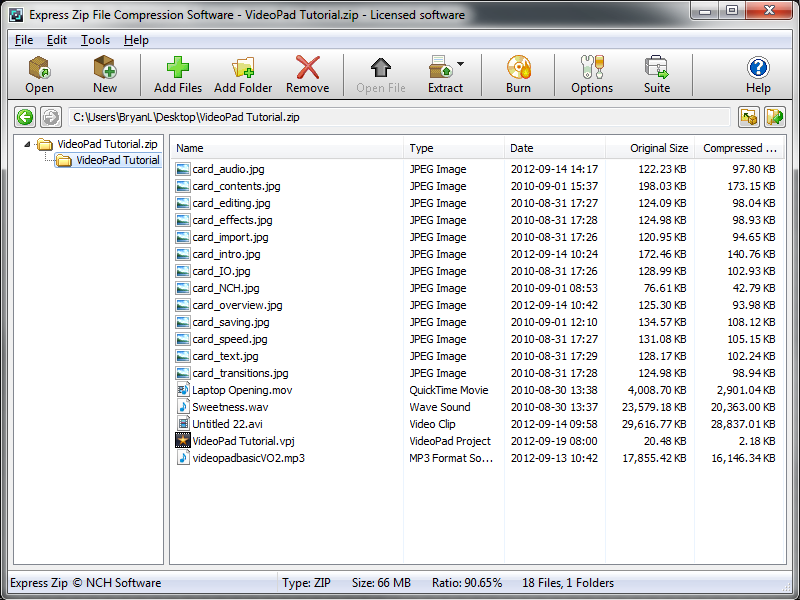 Express Zip File Compression Plus screenshot
