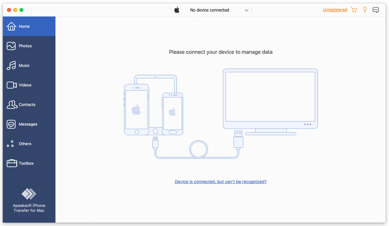 Apeaksoft iPhone Transfer for Mac screenshot