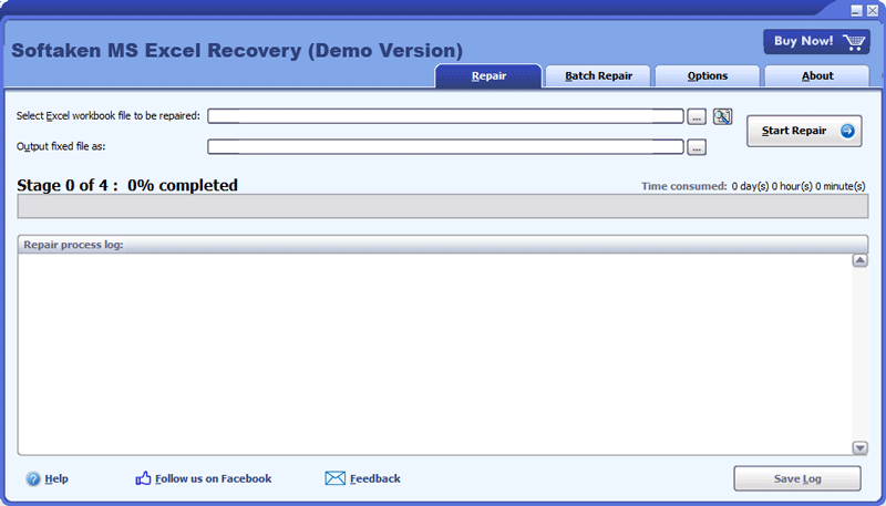Softaken MS Excel Recovery screenshot