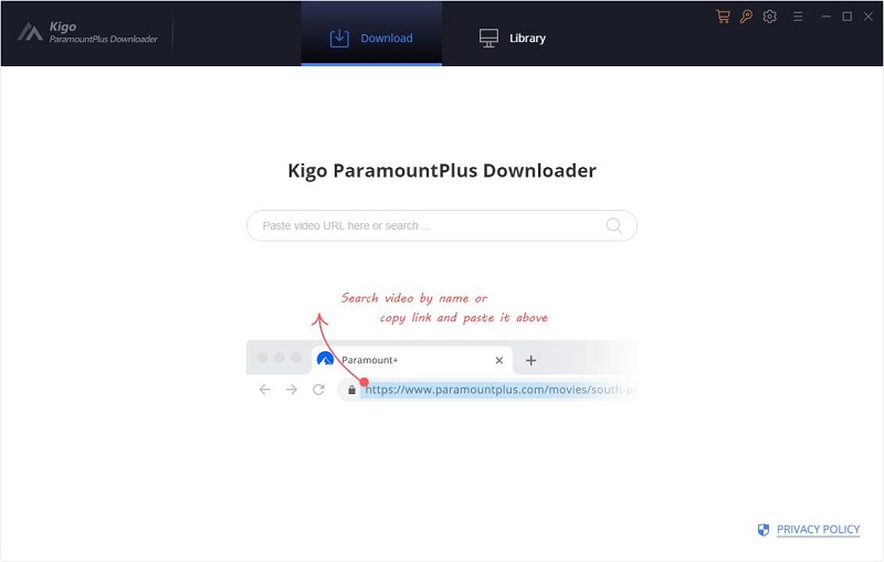 Kigo ParamountPlus Video Downloader screenshot