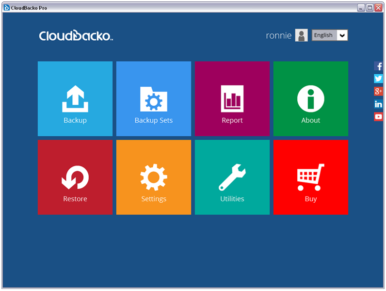 CloudBacko Pro screenshot