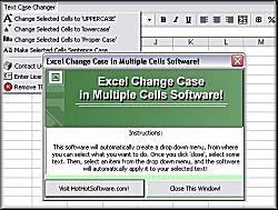 Change case in multiple excel cells screenshot