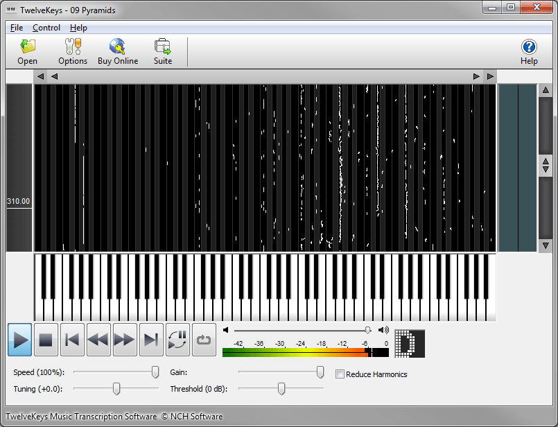 TwelveKeys Music Transcription Software screenshot
