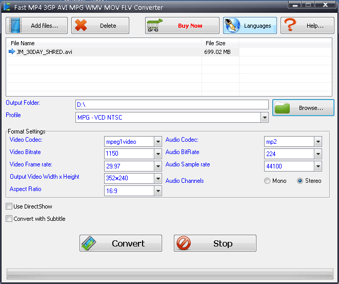 Fast Video & Audio Converter screenshot