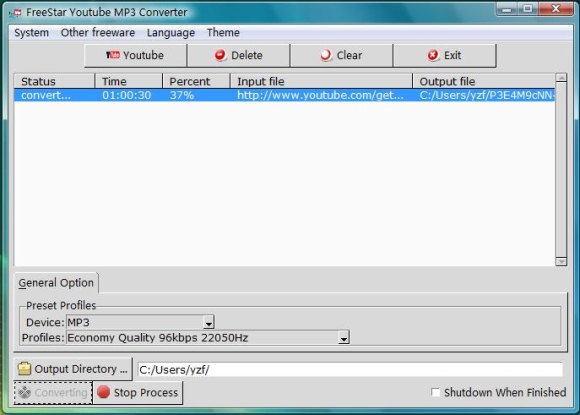 Free Youtube MP3 Converter screenshot