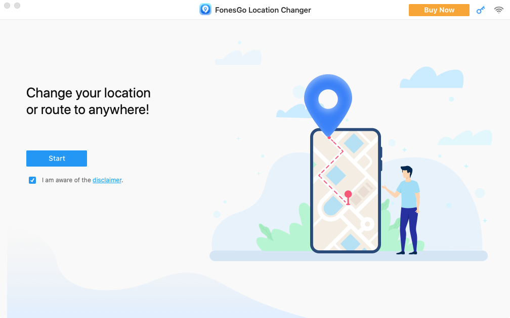 FonesGo Location Changer for Mac screenshot