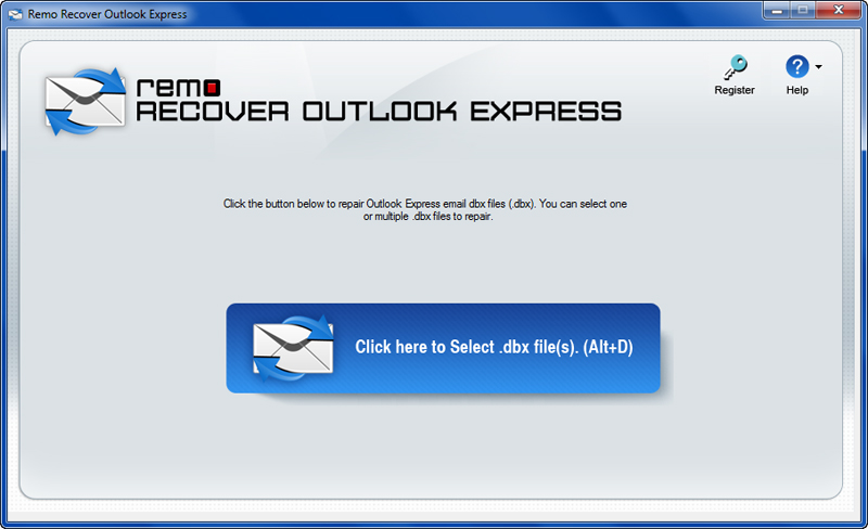 Remo Recover Outlook Express screenshot