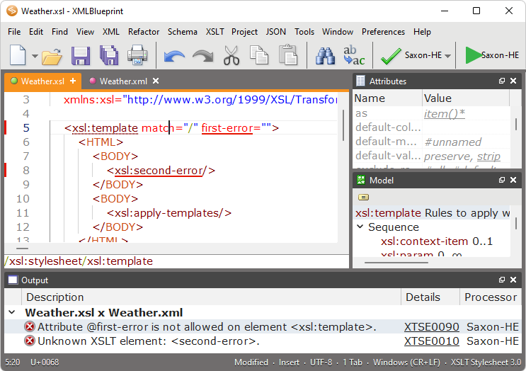 XMLBlueprint XML Editor screenshot