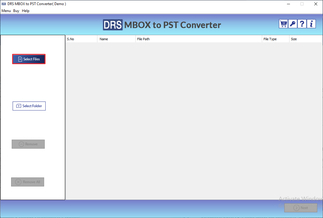 MigrateEmails MBOX Migrator Tool screenshot