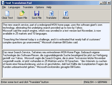 Translation Pad screenshot