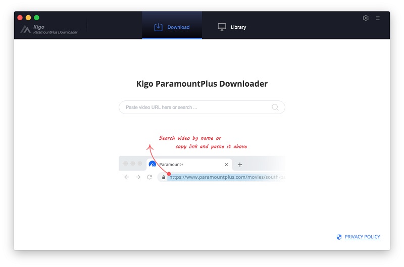 Kigo ParamountPlus Video Downloader for Mac screenshot
