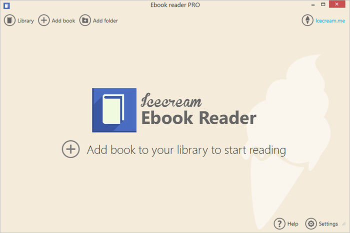 Icecream Ebook Reader screenshot