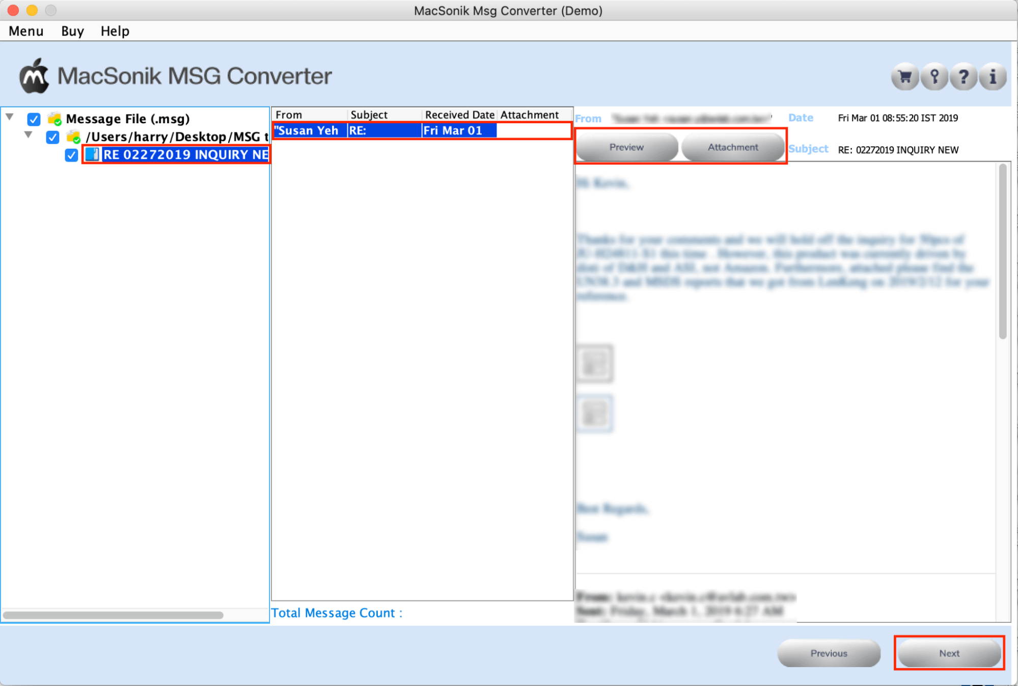 MacSonik MSG Converter screenshot